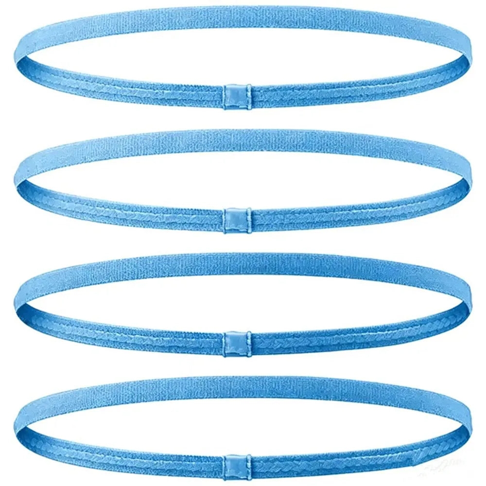 Elastic Sports Headbands 4pcs