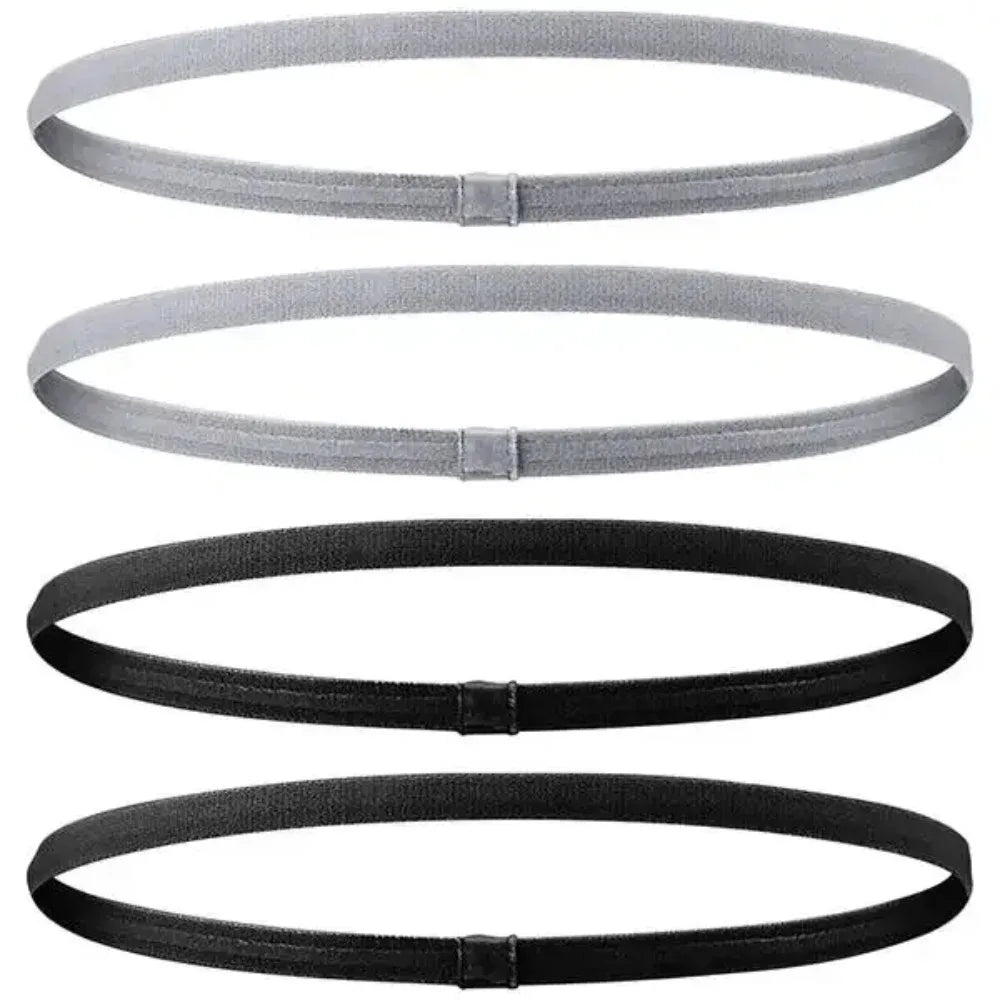 Elastic Sports Headbands 4pcs