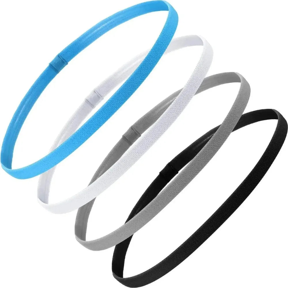 Elastic Sports Headbands 4pcs