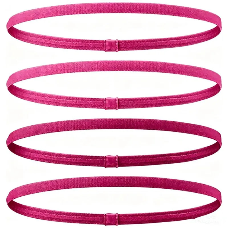 Elastic Sports Headbands 4pcs