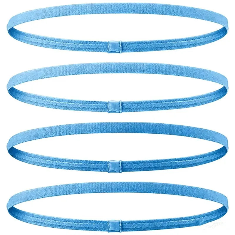 Elastic Sports Headbands 4pcs