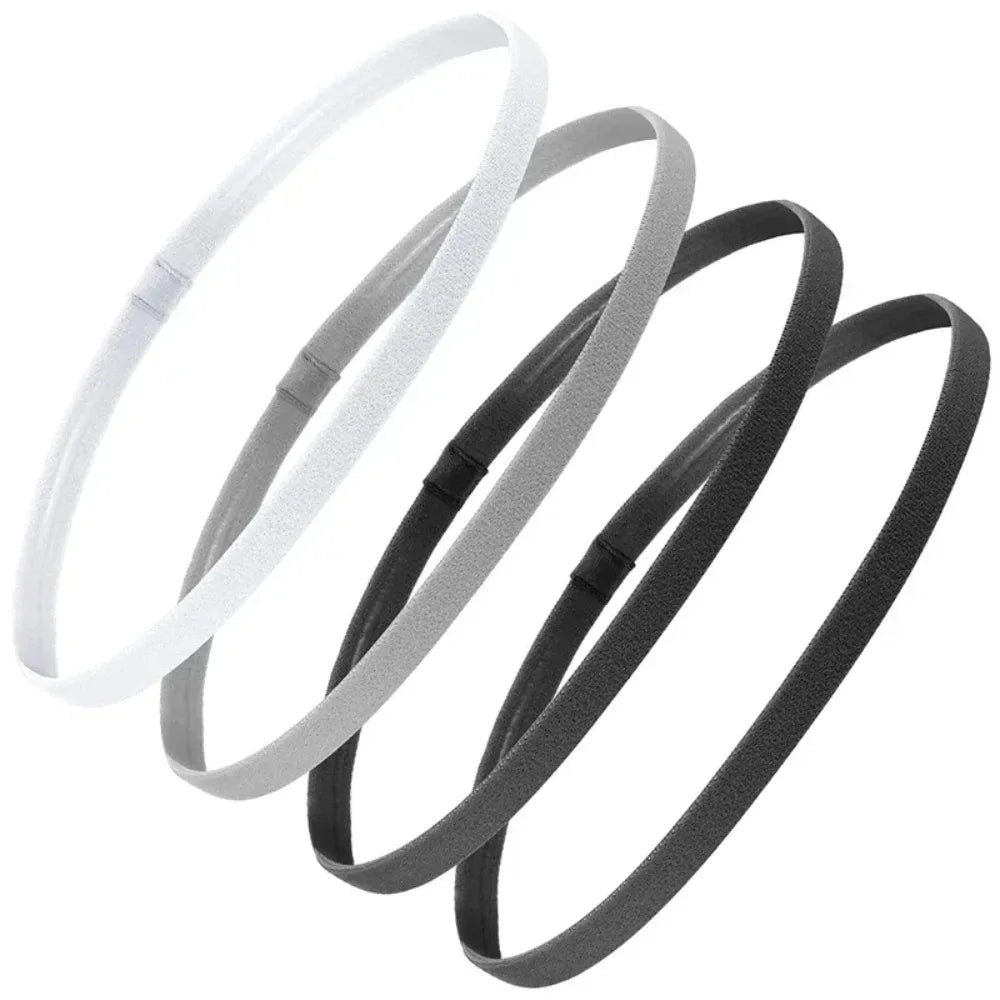 Elastic Sports Headbands 4pcs