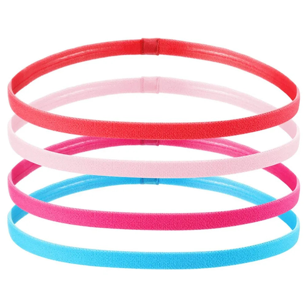 Elastic Sports Headbands 4pcs